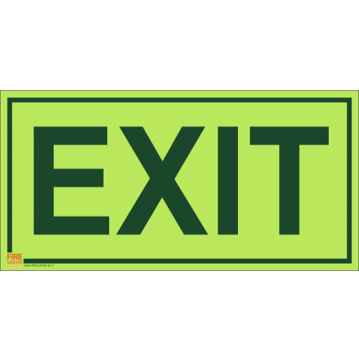 שלט EXIT פולט אור