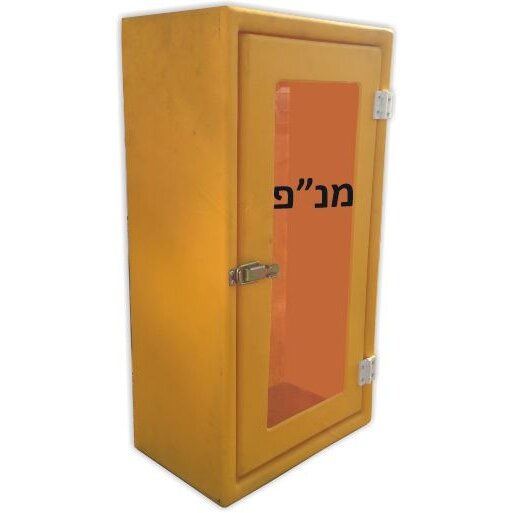 ארון פיברגלס למנפ עם דלת שקופה